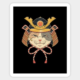 Neko Samurai Head Sticker